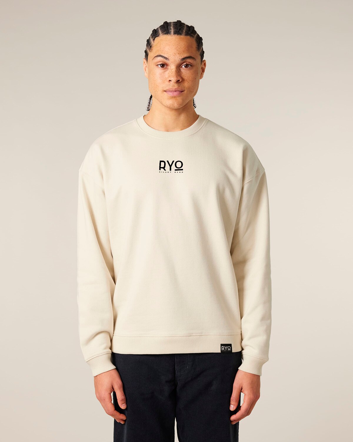 Front view of the Blessing of the Harvest Sweatshirt by RYO Silent Echo