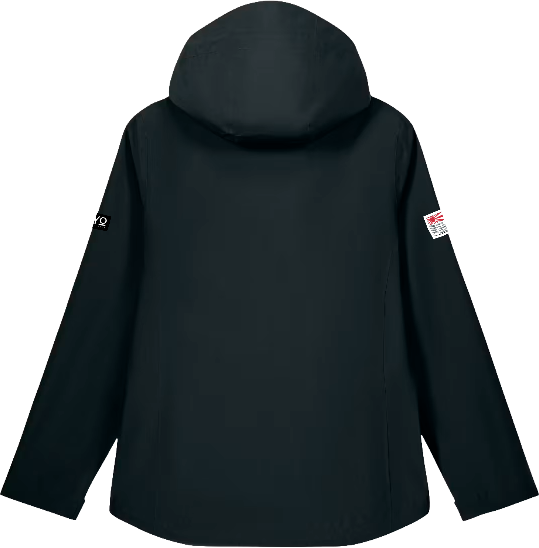 SHIGURE — Rain Jacket Women Black — back